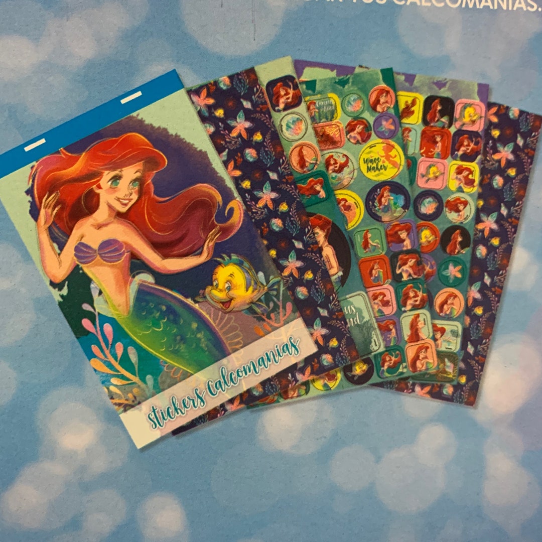 Set of Sticker Sheets Disneys Little Mermaid Ariel and Etsy