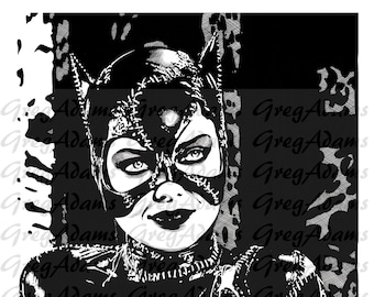 PRIVATE PRINTING PICTURE CATWOMAN 11.0 x 7.3 inches 