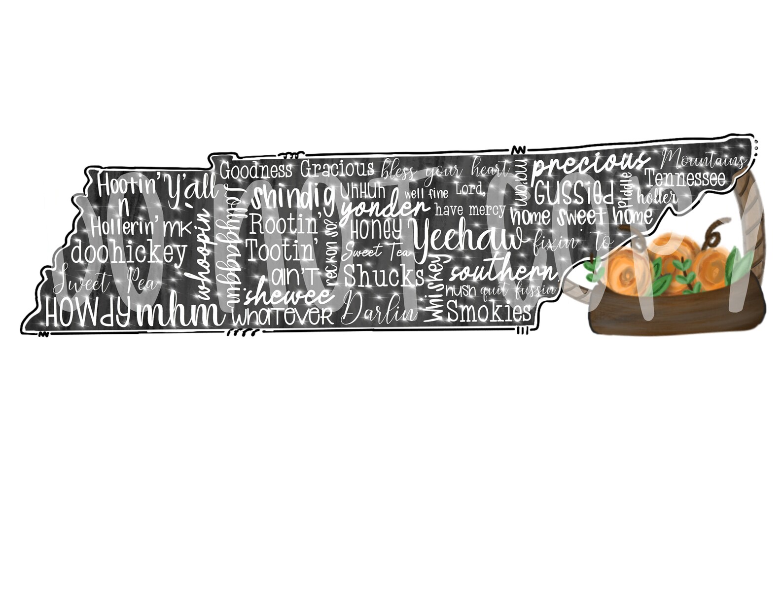 Tennessee Southern Sayings Black/gray Digital Download Etsy