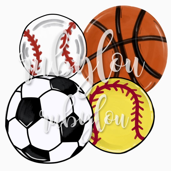Basketball BASEBALL SOFTBALL Soccer Bundle Home Plate Home Etsy
