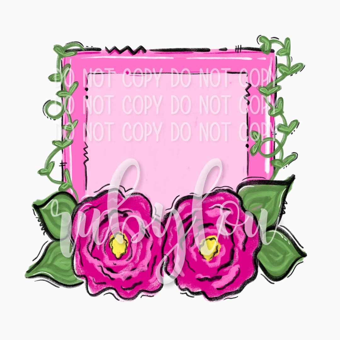 Floral Frame || Digital Download || Printable Artwork I Digital File - Etsy