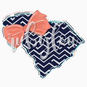Hand painted PNG SOUTH CAROLINA  | Sc | digital download || Sublimation ||  Printable Artwork Digital File