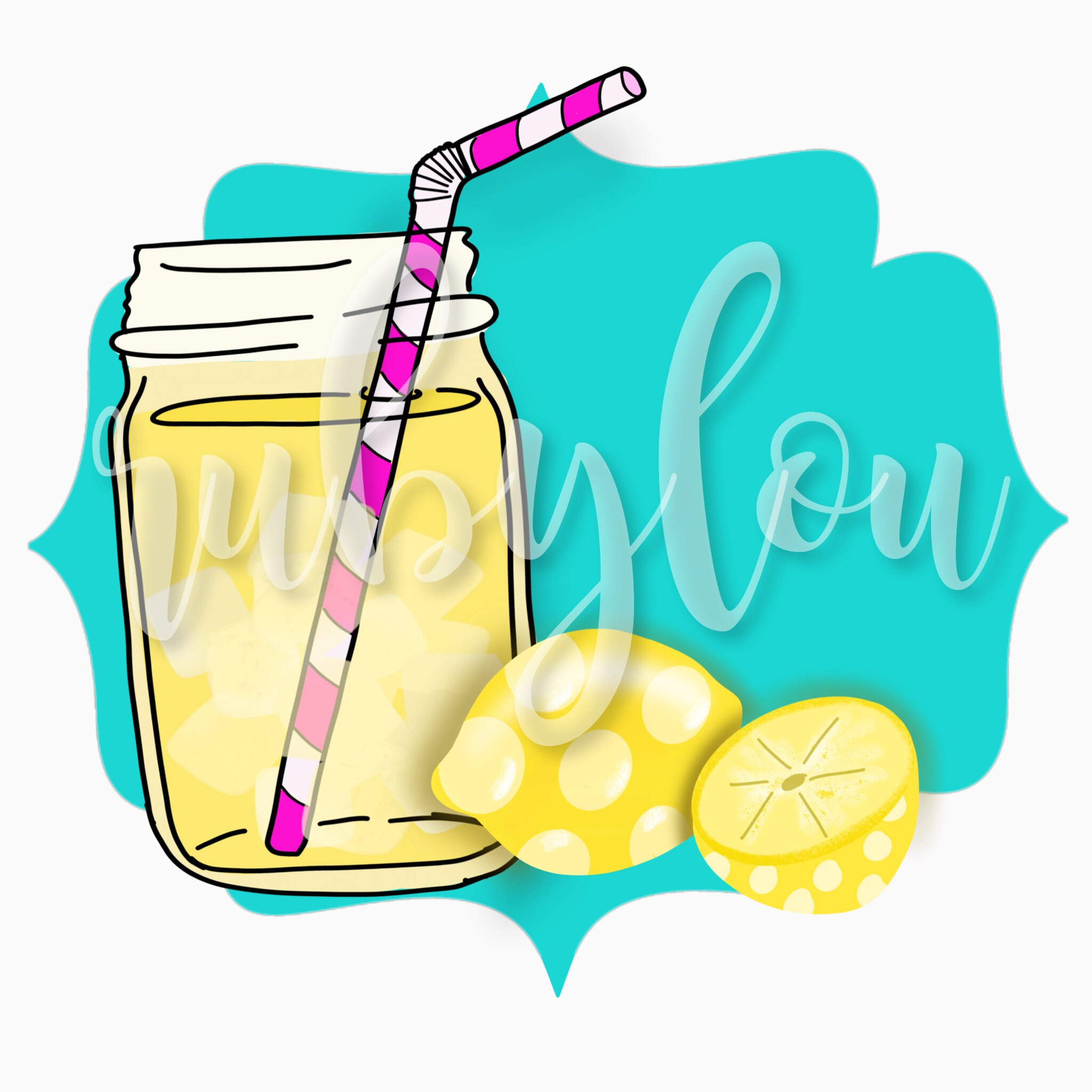 Lemonade Lemon Frame digital download Sublimation design Etsy