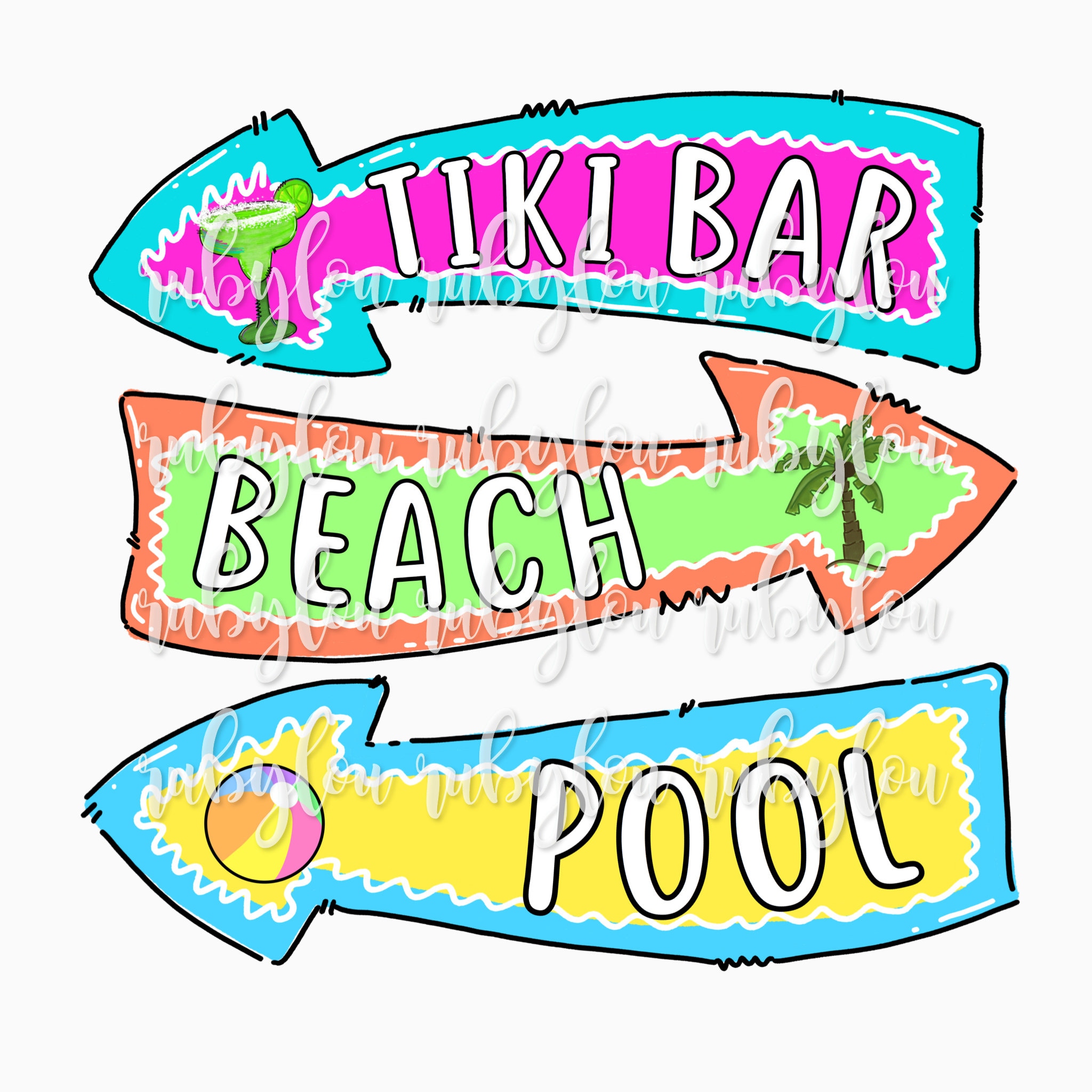 Tiki Bar Sign PNG digital download Sublimation | Etsy