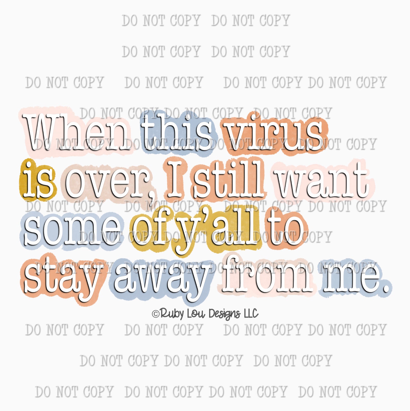 Funny virus Stay Away digital download printable digital | Etsy