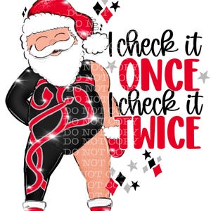 Reputação TV Santa I CHECK it TWICE | download digital || Sublimação || Arte para impressão de Natal I Arquivo digital