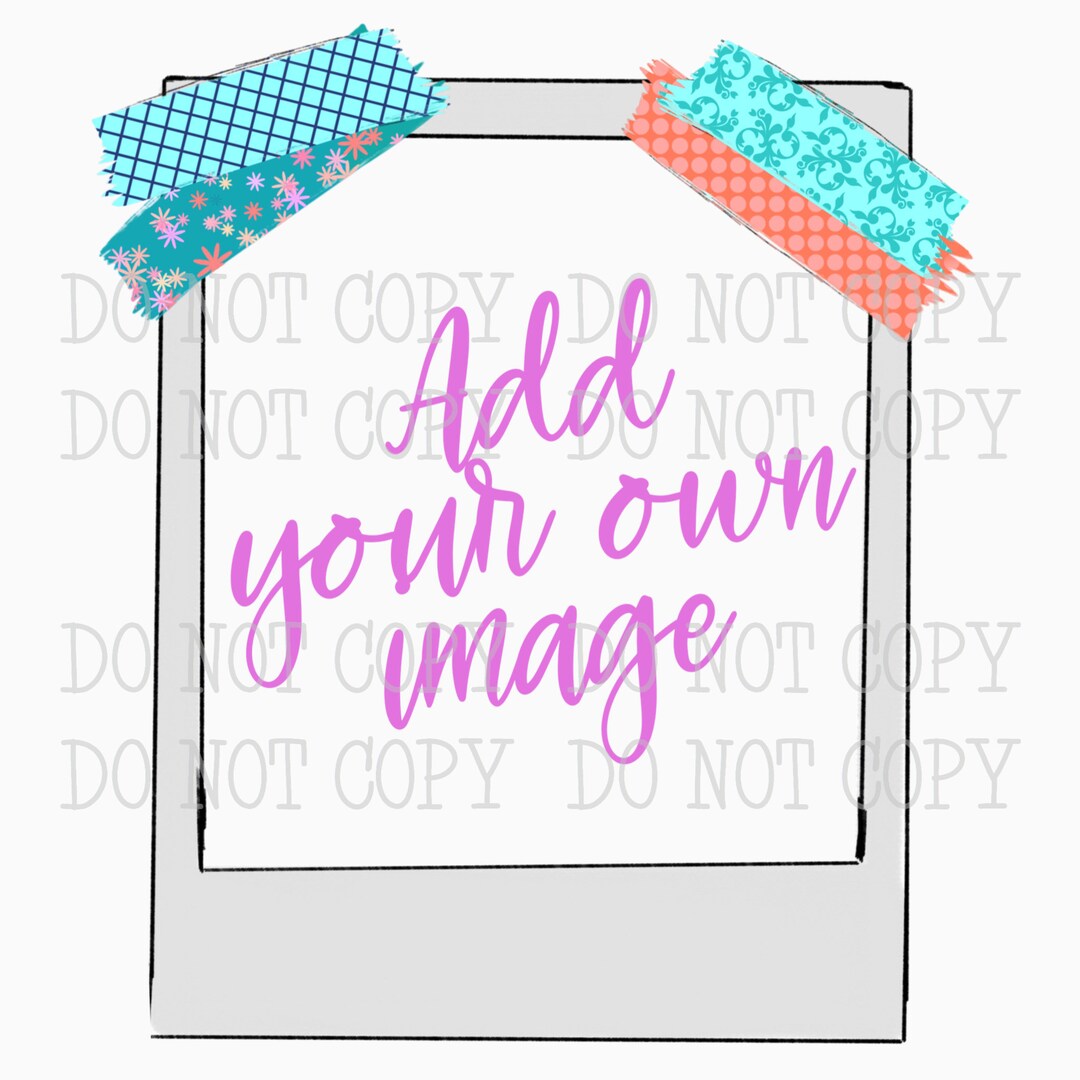 Photo Frame Add Your Own Image | Hand Drawn Digital Download ...