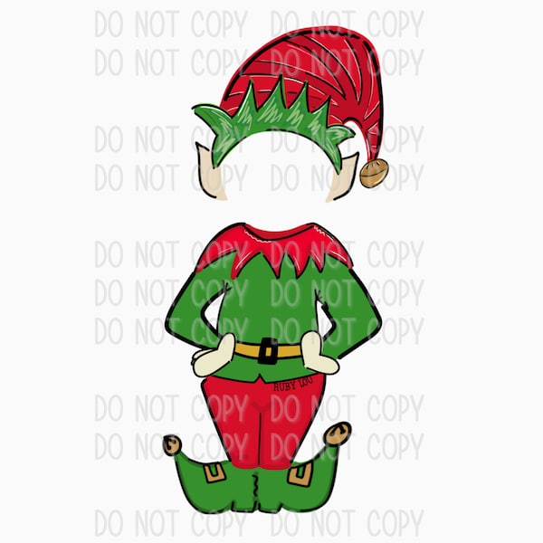 Elf face-blank Add your photo | digital download || Sublimation || Christmas Elf surveillance | Printable Artwork I Digital File