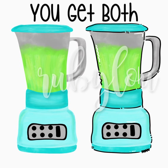 Hand Drawn PNG Margarita BLENDER Digital Download Sublimation