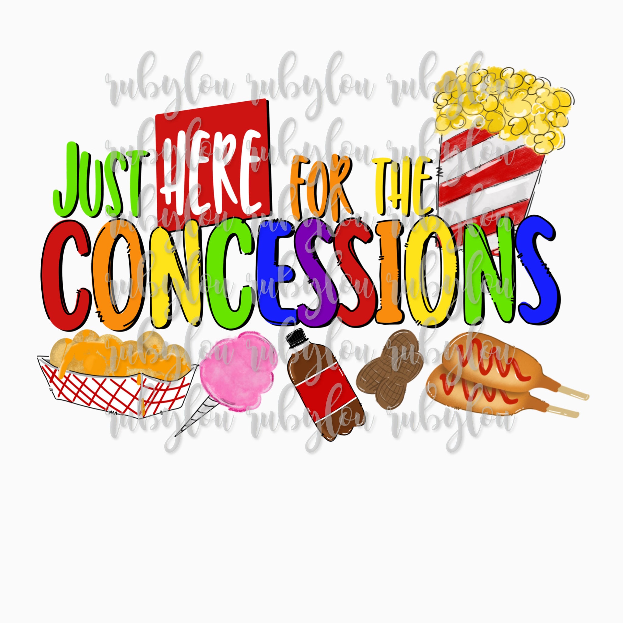 Just Here for the Concessions Concession Stand Corndog Etsy