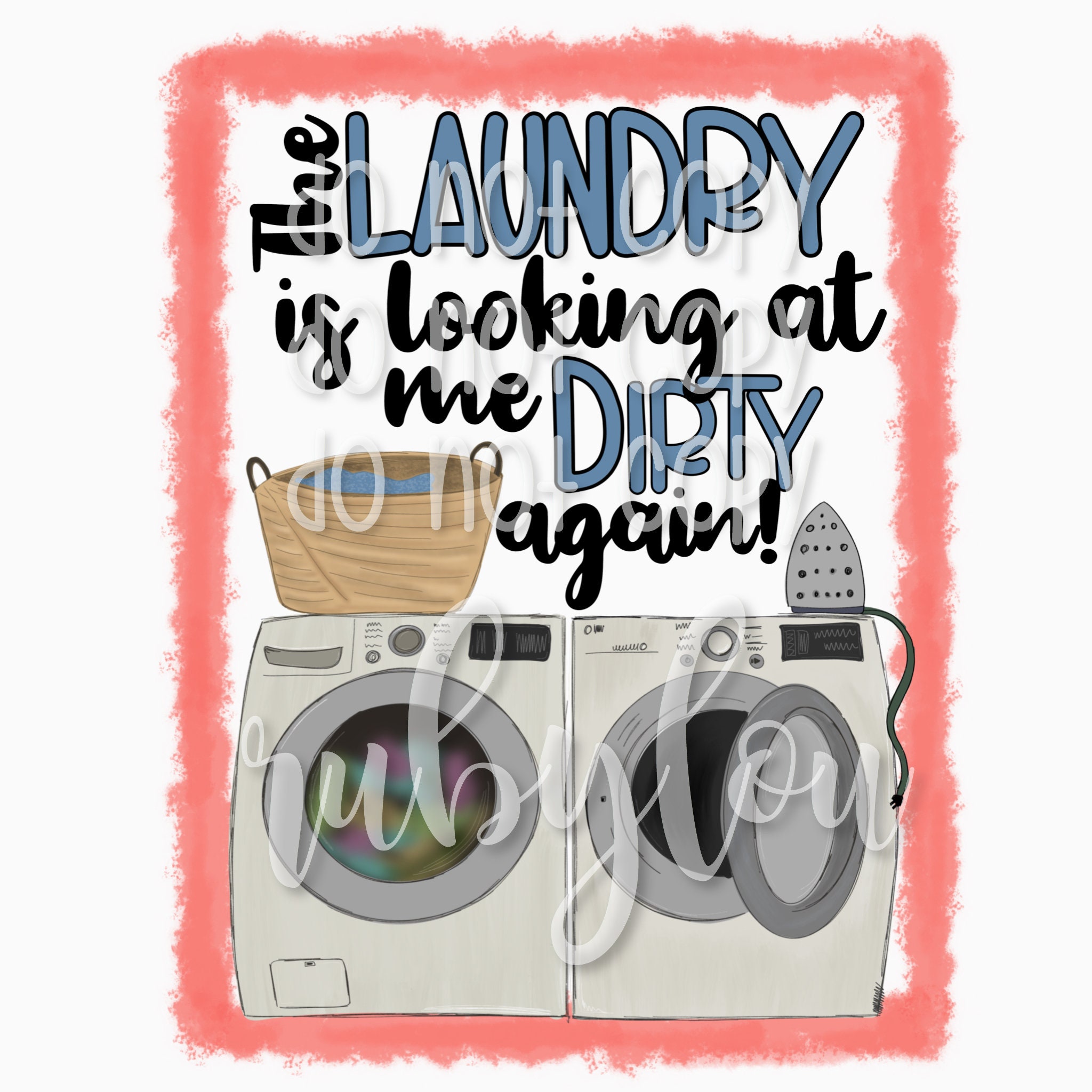 Laundry Cheat Sheet Magnet for Washer or Dryer 