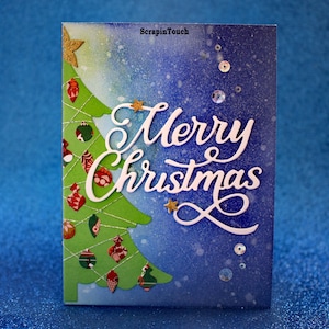 Merry Christmas Card "Decorated Christmas Tree"