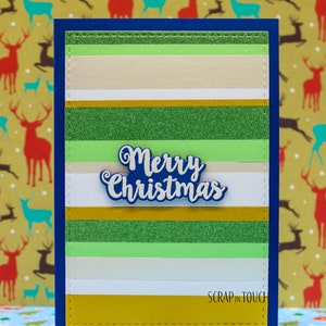 Merry Christmas Card "Merry Christmas striped"