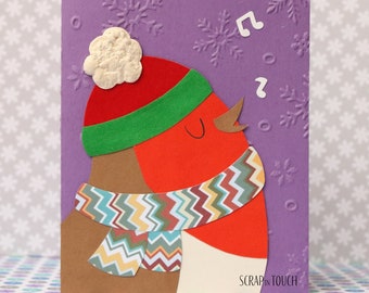 Tarjeta de Feliz Navidad "Robin"