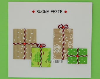 Biglietto di Buon Natale “Pacchetti Regalo”