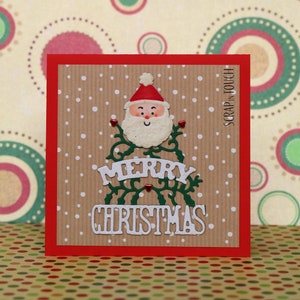 Biglietto di Buon Natale “Faccione di Babbo Natale"