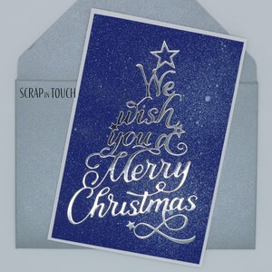 Merry Christmas in Silver Card