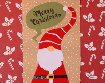 Tarjeta de Feliz Navidad “Gnomo de Navidad”