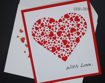 Biglietto d'auguri San Valentino / Amore / Anniversario / Fidanzamento "Little Hearts"