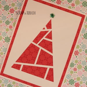 Merry Christmas Card "Geometric Tree"