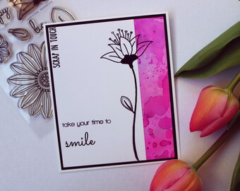 Tarjeta de recuperación pronto / Condolencias / Luto / Distancia / Te extraño / Pensando en ti - Tómate tu tiempo