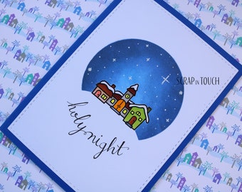 Tarjeta de Feliz Navidad "Noche Santa"