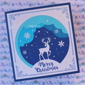 Merry Christmas Card “The Deer and the Snow”