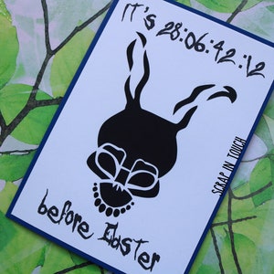 Greeting Card Happy Birthday / Happy Easter - Donnie Darko
