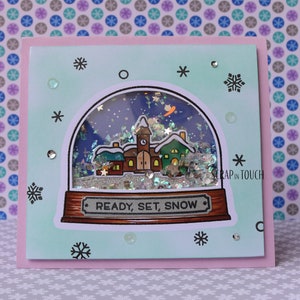 Merry Christmas Card “Snowball Shaker”