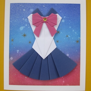 Biglietto d'auguri Amicizia / Buon Compleanno / Inviti Festa "Origami - Pretty Guardian Sailor"