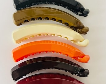 Set of 6 x 10.5xm Large Non-Slip Banana Hair Clips for Women and girls - Perfect for Ponytails and styling