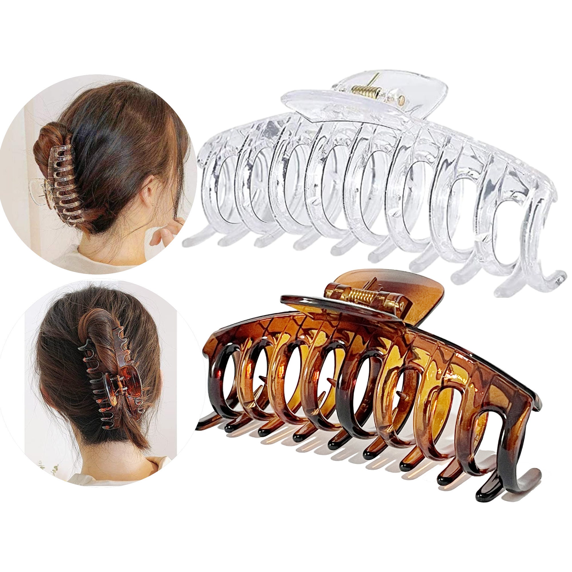 Extra Large Hair Claw Clip, Nonslip Jumbo Strong Holds  display picture 2