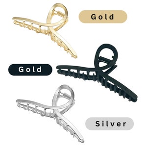 Hair Clips Large metal hair claw clips Strong hold vintage shark claw clips clamp hair accessories for women girls thin thick hairs