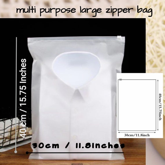 12 XL Frosted Resealable Bags Ziplock Seal Plastic Bag for -  UK in  2023