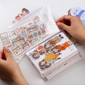 Aufkleber Aufbewahrung Buch Foto Aufbewahrung Album Zurück zu Schulbedarf Organizer Planer Aufkleber Scrapbook Journal Schreibtisch Organizer A6 Etiketten Aufbewahrung