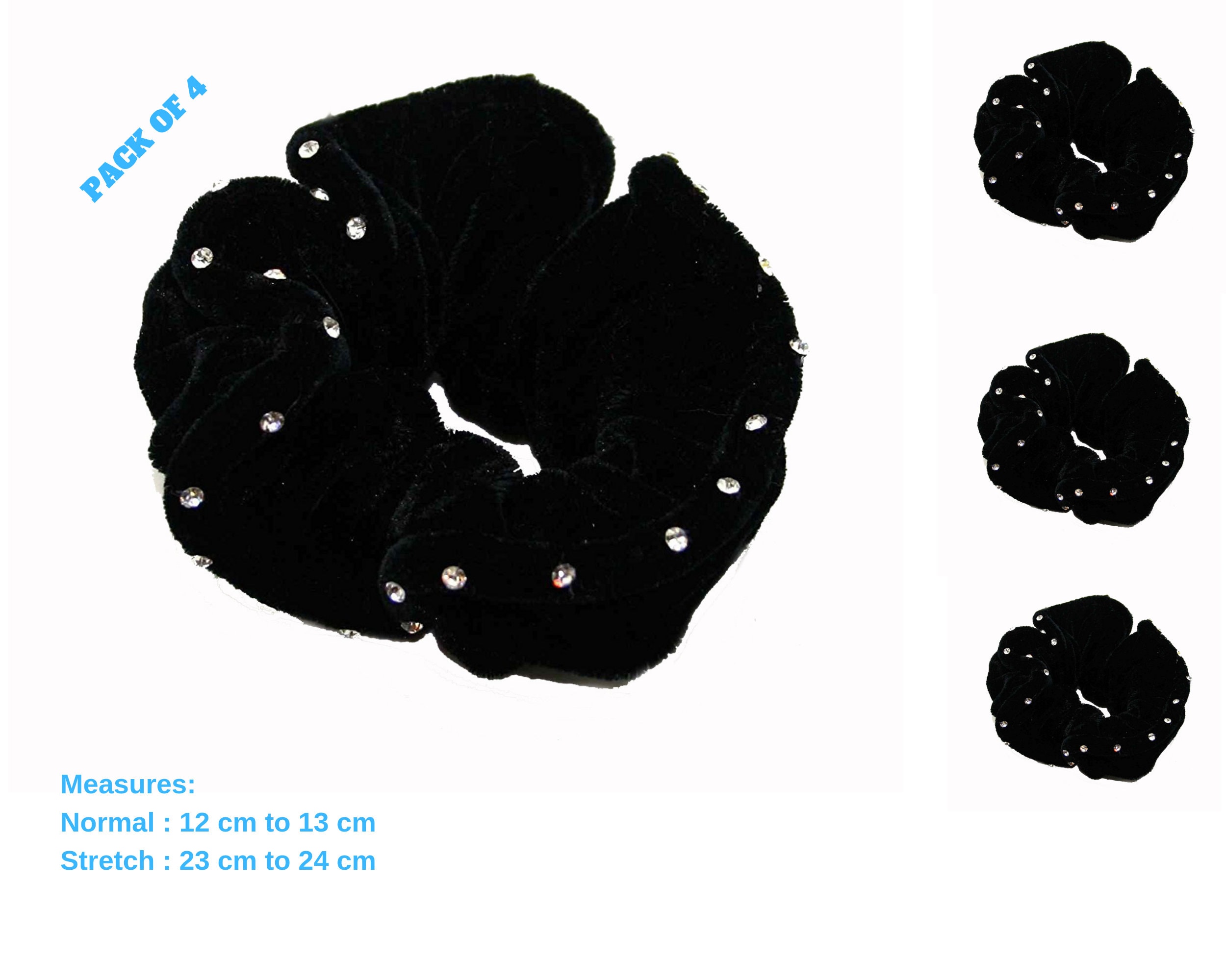 Velvet Hair Scrunchies For Girls And Womens, Set Of 6 Hair Band Scrunchies At ₹ 50/piece | Hair Scrunchies In Surat | ID: 2849907007288 - Foto 5