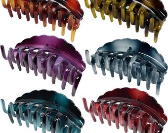 Hair Claw Clips for Women Girls Thick and Long Hair Strong Large Clamp Spice Gift Hair Jewel Accessories (Pack of 2 Hair Claw Clips)