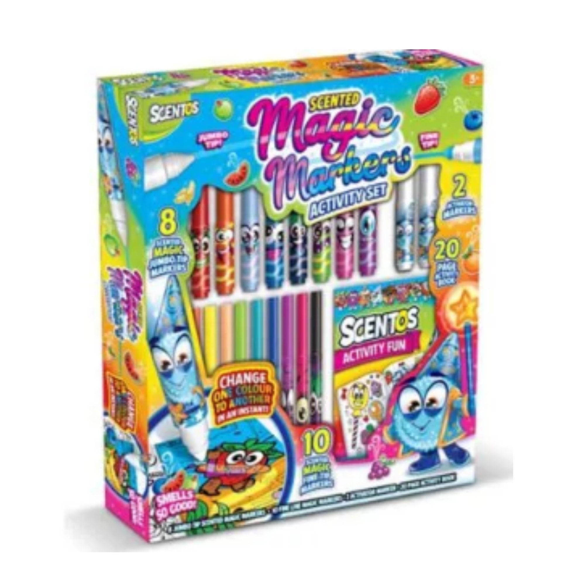Scented Markers for Kids Fairy Gifts for Girls Coloring Kit Includes Smelly  Markers, Stamp Markers, Sparkly Fairy Pencil Case Fairy Toys 
