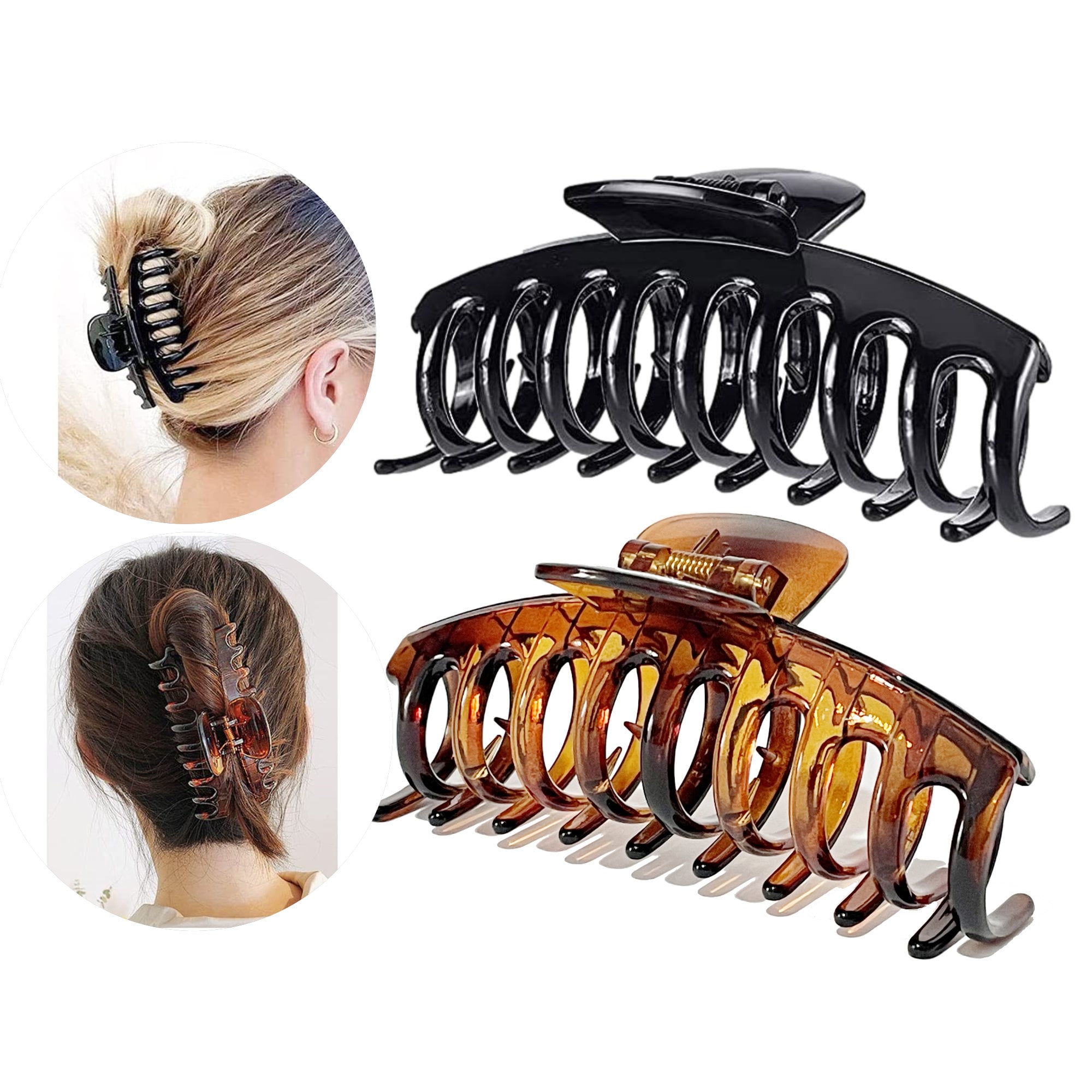 Extra Large Hair Claw Clip, Nonslip Jumbo Strong Holds 