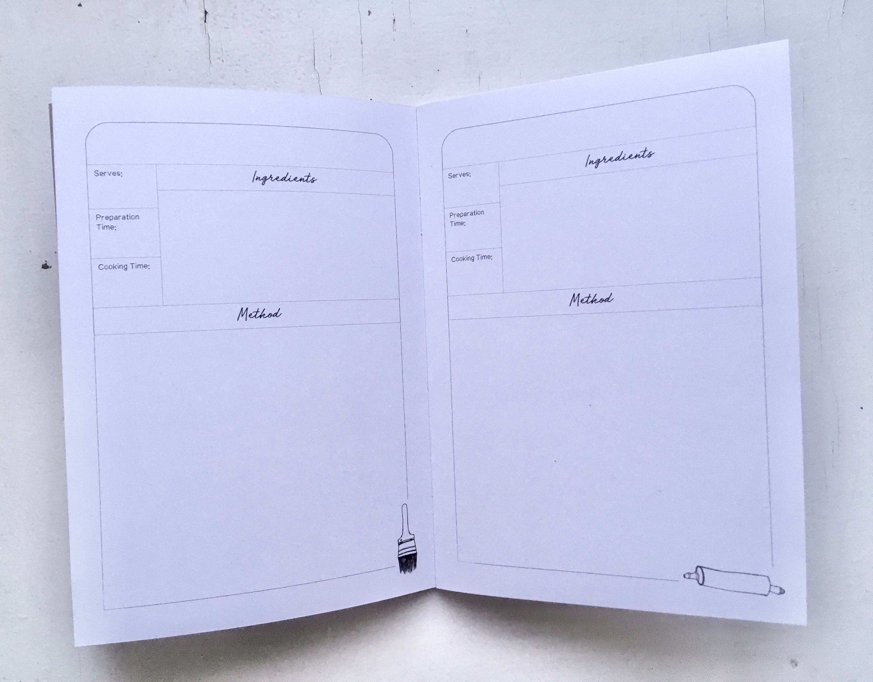 Baking Journal // Cakes Pastries Biscuits and Bread Planner Etsy