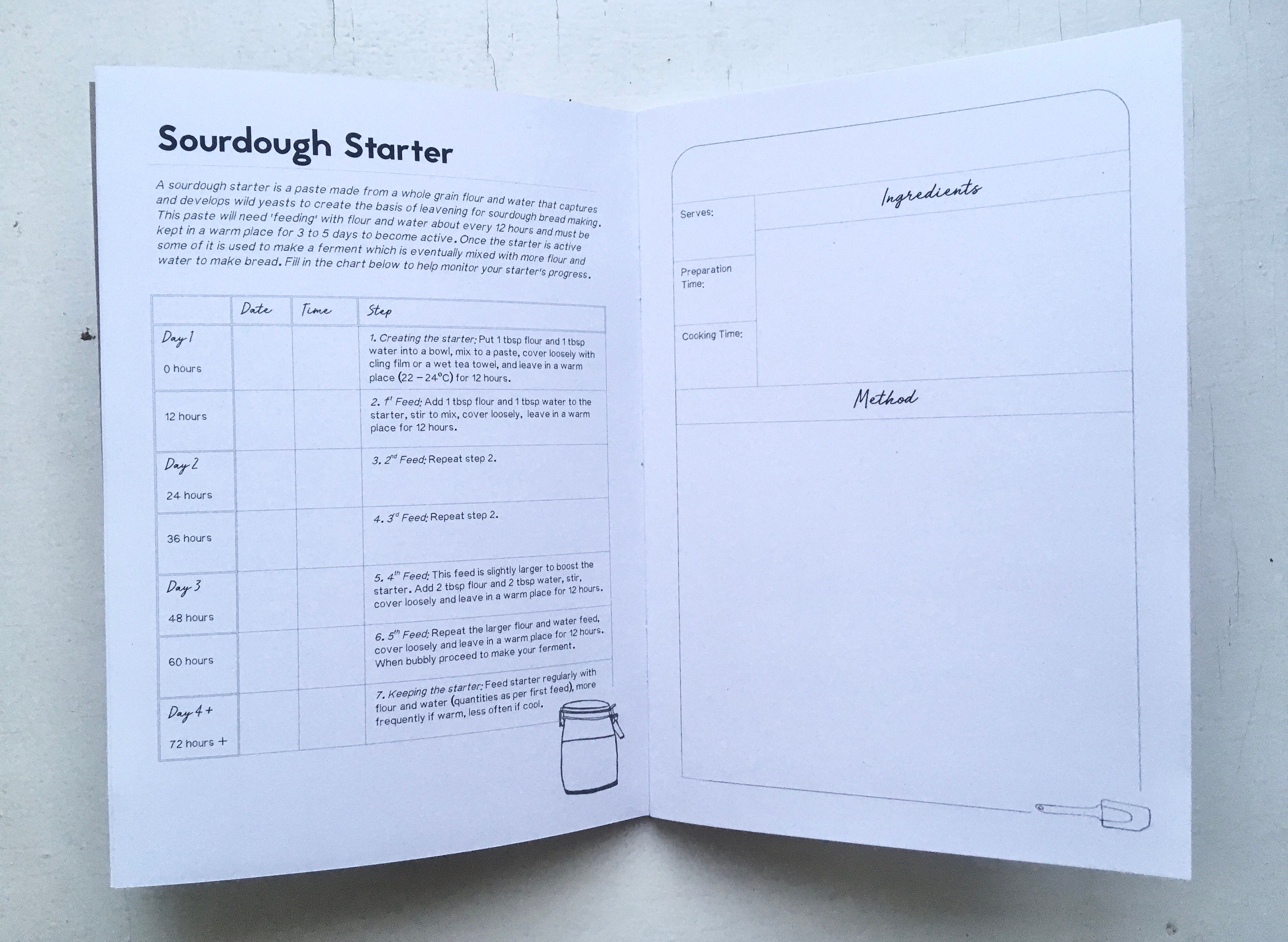 Baking Journal // Cakes Pastries Biscuits and Bread Planner Etsy
