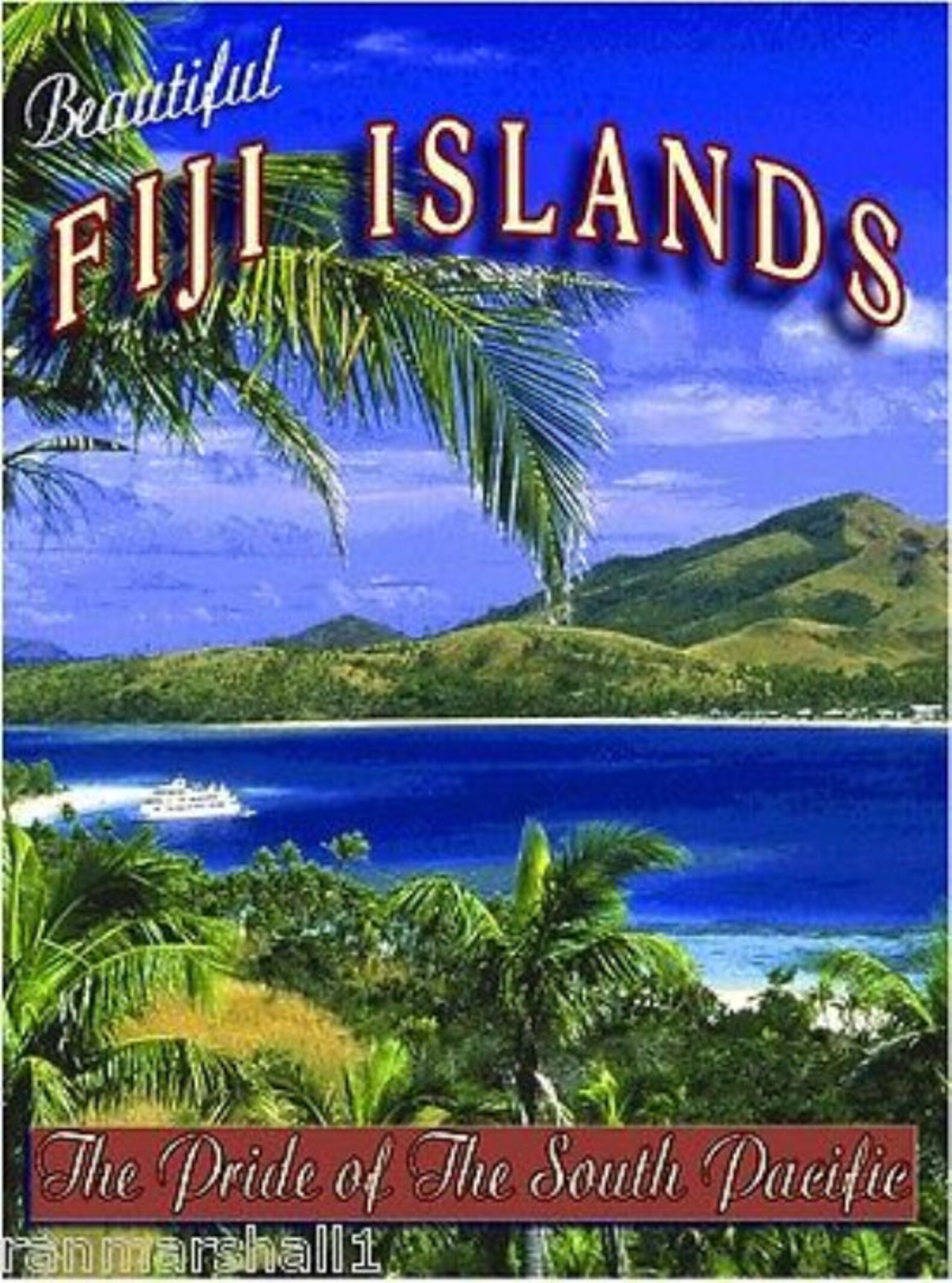 Fiji Travel Vintage Poster Postcards Blank on the Back Ideal Etsy