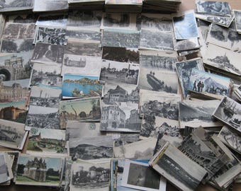 Genuine Vintage Postcards Collection /UK/Foreign/Europe/ B&W/ Colour Job Lot Mixed 1900's - 1980's (in packs of 20) Blank and posted Cards