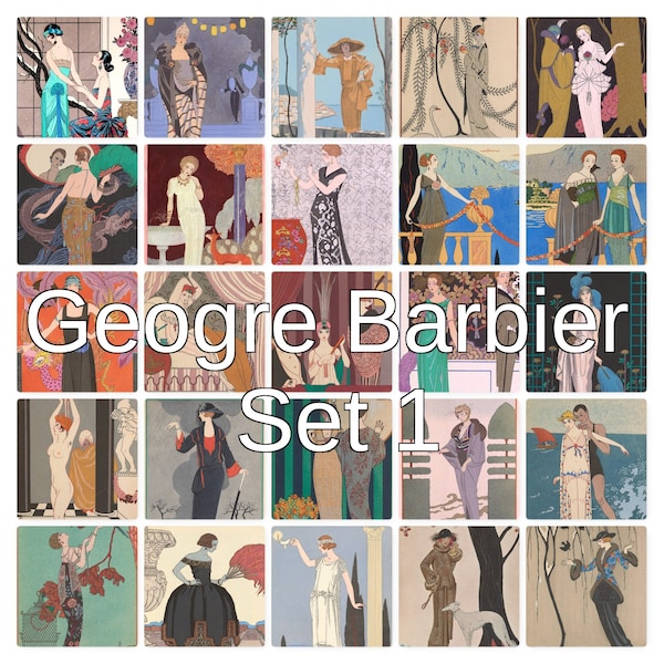 Art Deco Postcard Etsy