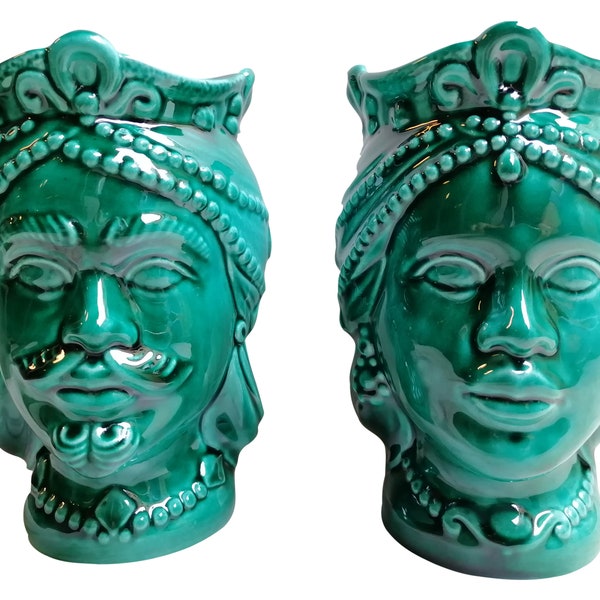 Sicilian Head Planter Etsy