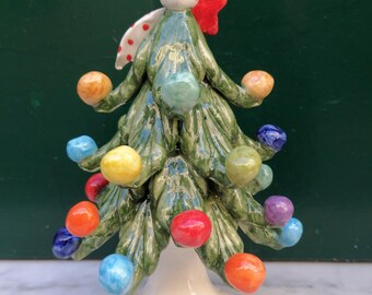 陶器製のクリスマスツリー - Etsy 日本