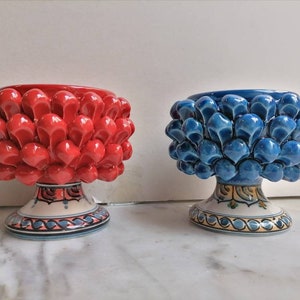Pinecone bowl/ Sicilian half pine cone ceramic vase