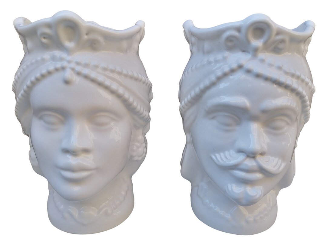 Sicilian Head Vasessicilian Head Vases Sicilian Etsy