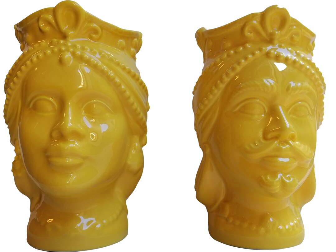 Sicilian Head Vasessicilian Head Vases Sicilian Etsy