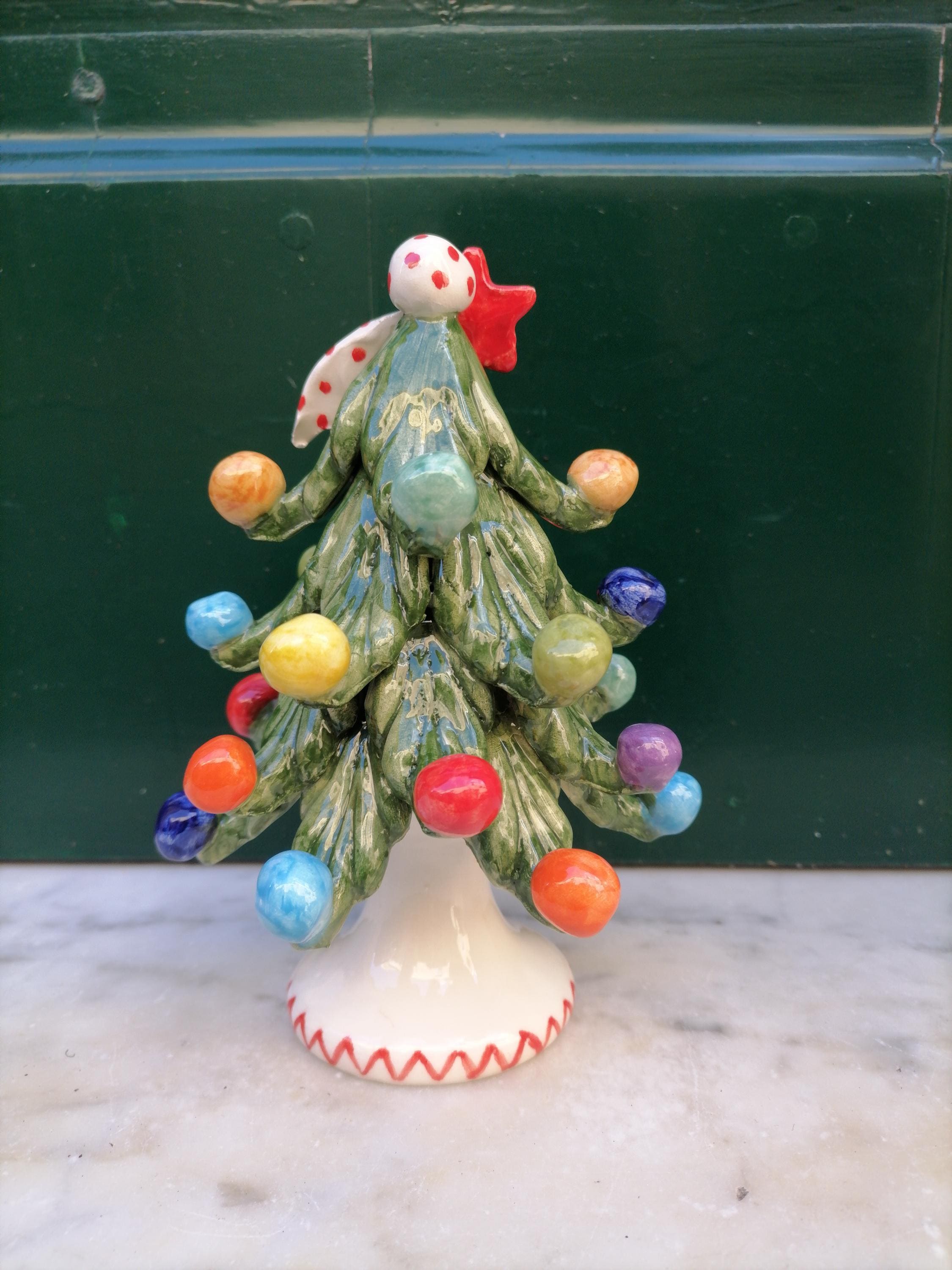 陶器製のクリスマスツリー - Etsy 日本